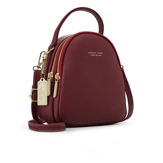 Soft Faux-Leather Mini Backpack - More than a backpack