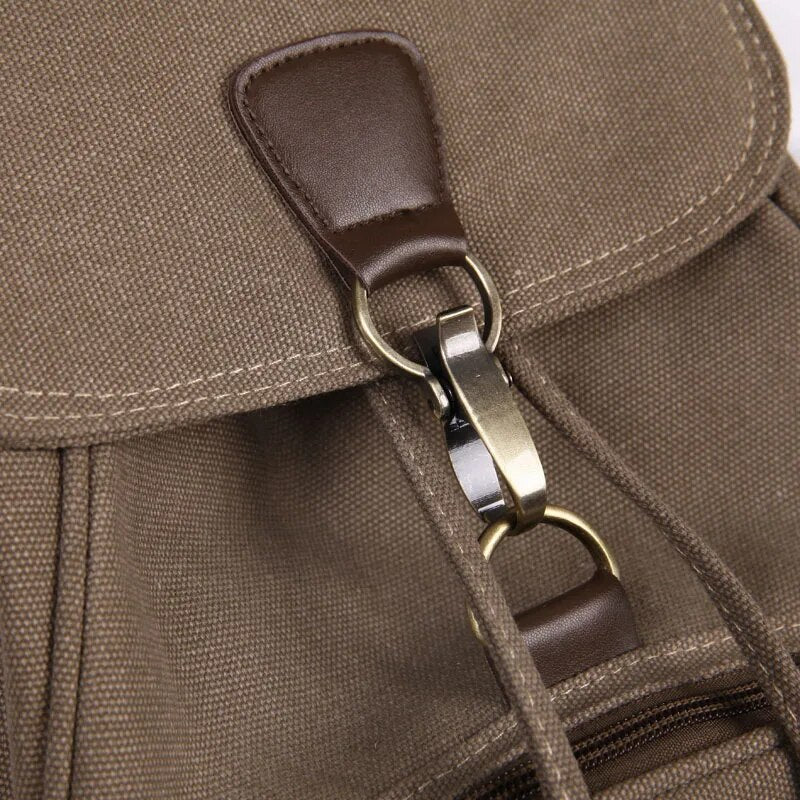 Vintage Drawstring Canvas Backpack - More than a backpack