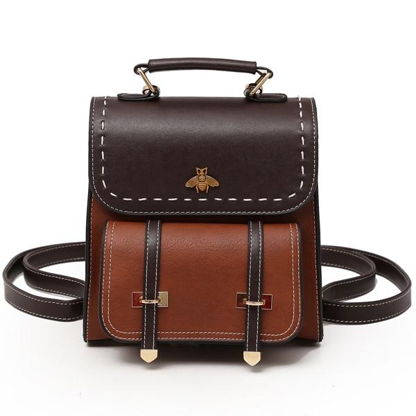 Faux Leather Backpacks